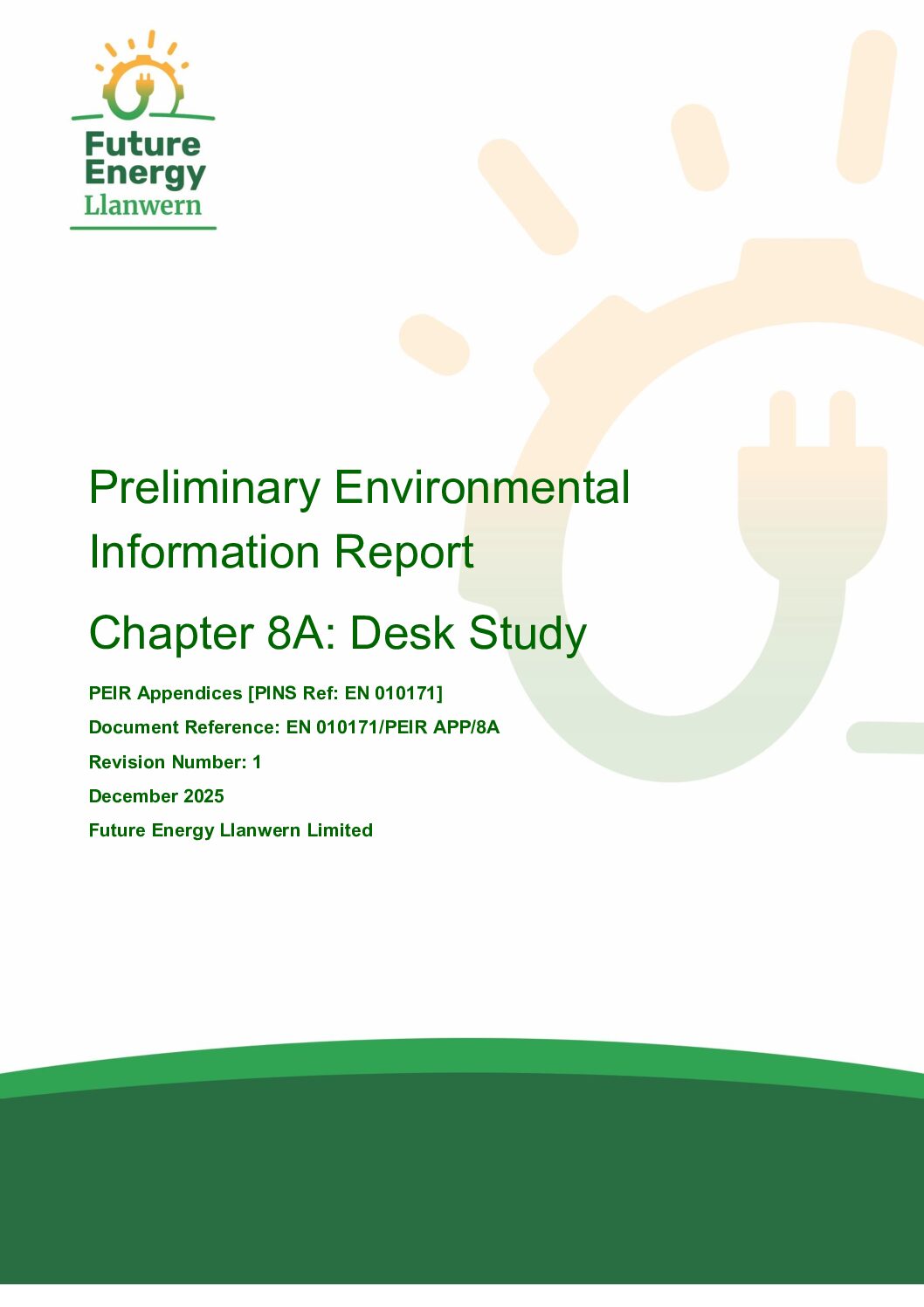 Future Energy Llanwern   PEIR Appendix 8A Desk Study