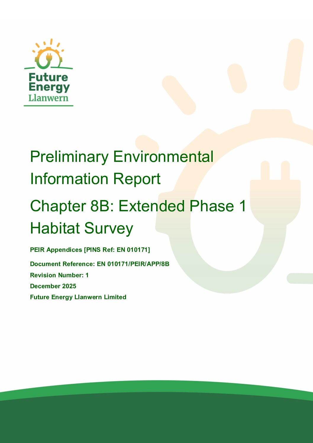 Future Energy Llanwern   PEIR Appendix 8B Extended Phase 1 Habitat Survey
