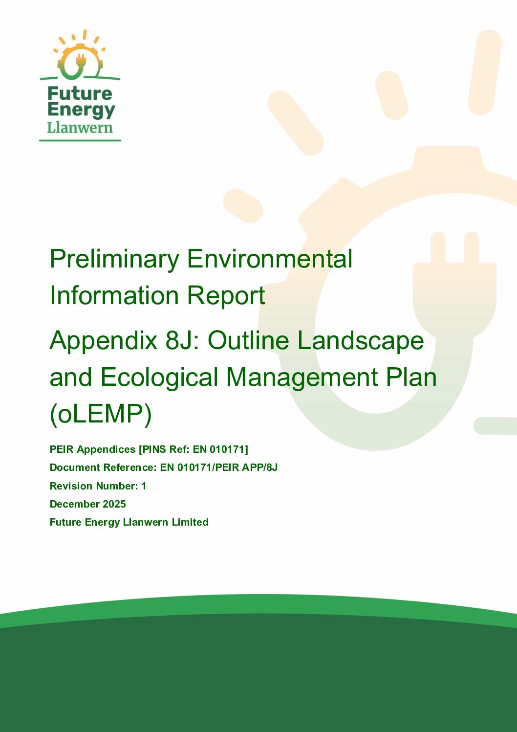 Future Energy Llanwern   PEIR Appendix 8J Outline LEMP