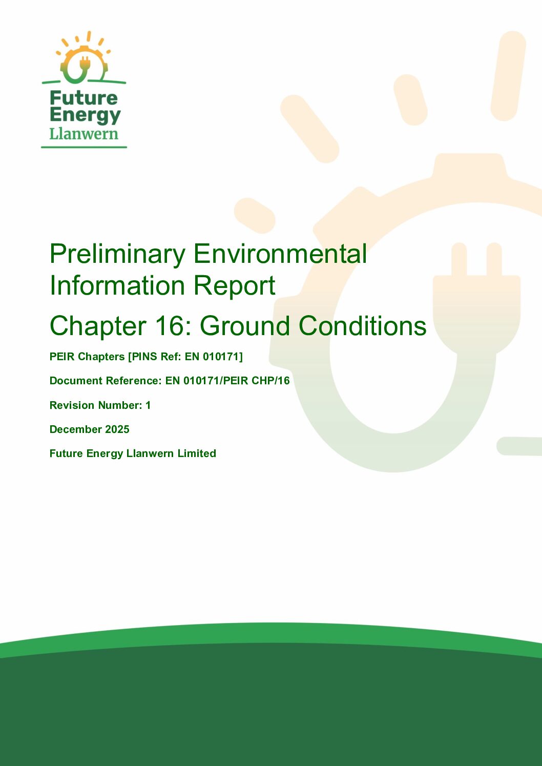Future Energy Llanwern   PEIR Chapter 16   Ground Conditions